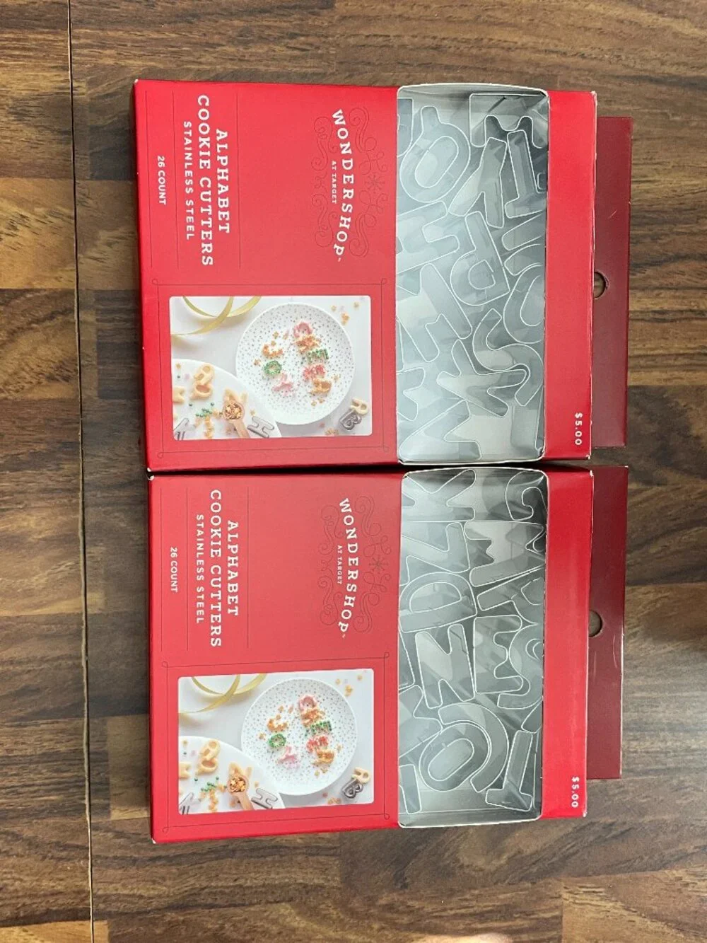 Wondershop Alphabet Cookie Cutter Set-NWT